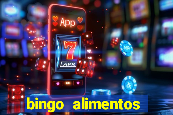 bingo alimentos para imprimir